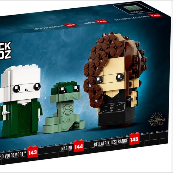NIB Lego Harry Potter Brickheadz Voldermort Nagini Bellatrix - Retired Set 40496 - Picture 2 of 9